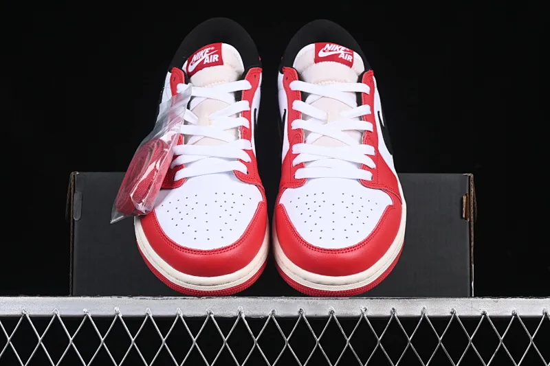 All categories Air Jordan Jordan series basketball shoes Air Jordan 1 Low Air Jordan 1 Low AJ1 Joe 1 white red black hook low-top cultural leisure sports sneakers HQ6998-600